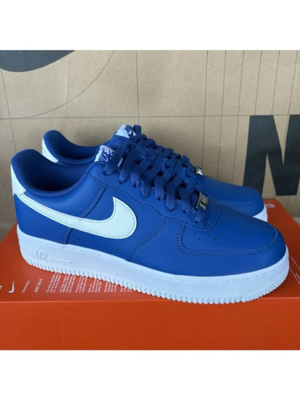 NEW Nike Air Force 1 '07 Low 'College Blue White’ FJ4146-102 Men Size 9